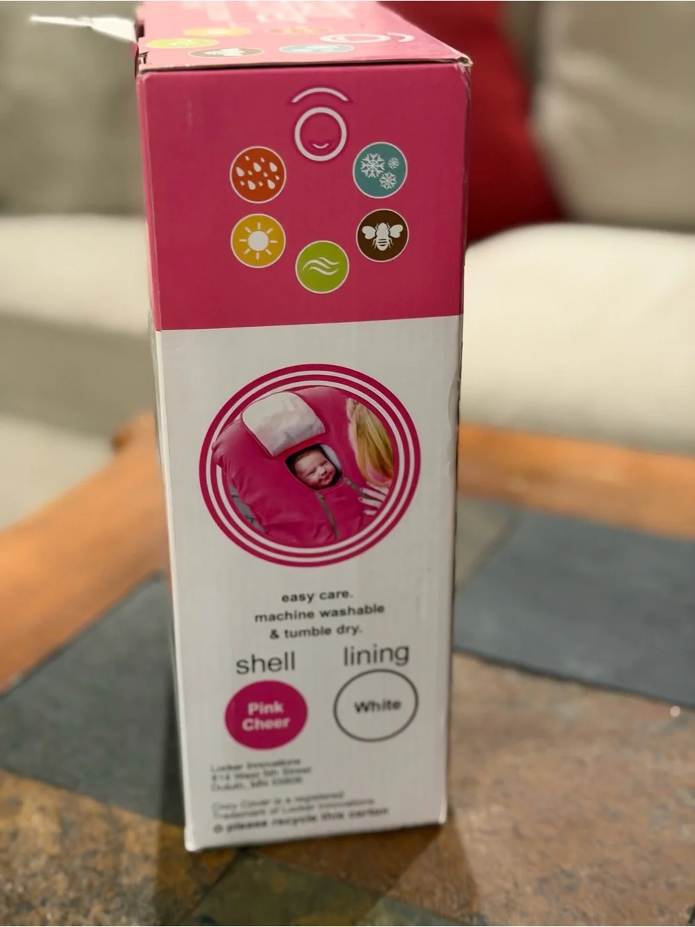 New never opened Infant Carrier Cover in Pink